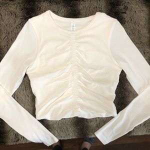 Cream Lululemon Cinched Top